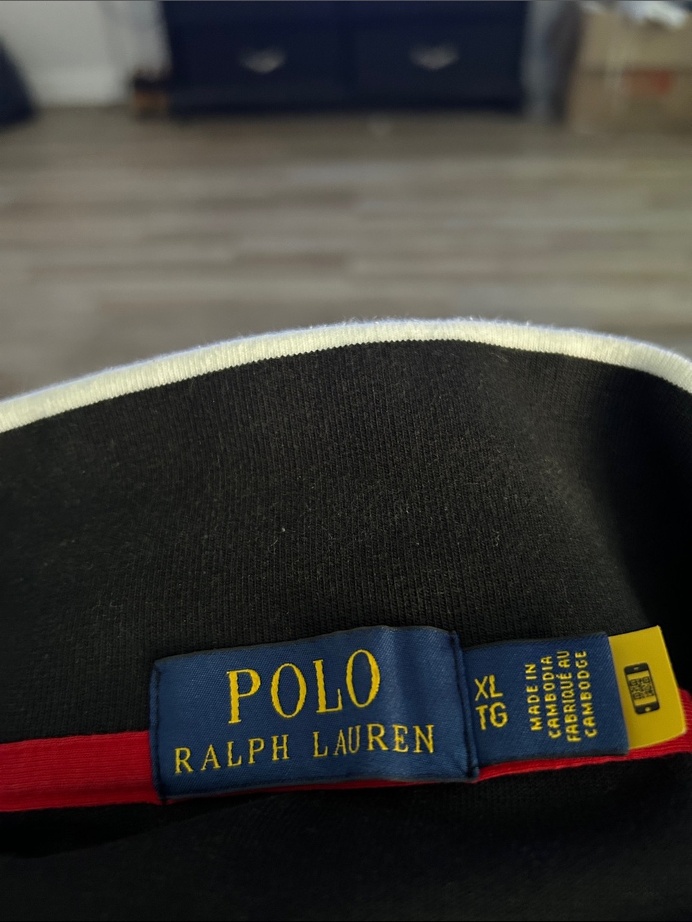 Polo by Ralph Lauren Black, Red & White Block Track Jacket - Picture 9 of 11